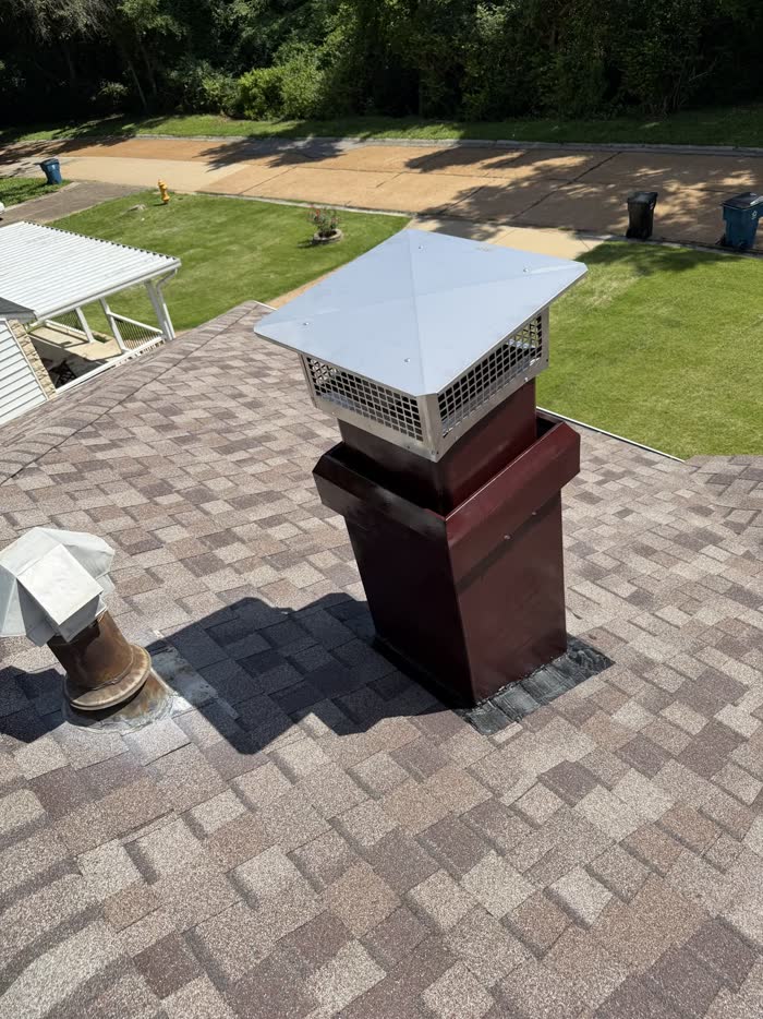 Completed chimney housing restoration